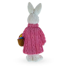 Load image into Gallery viewer, Bunny Cradling a Basket of Easter Delights Figurine