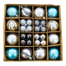 Load image into Gallery viewer, Set of 44 Multicolored Plastic Mini Ball Christmas Ornaments