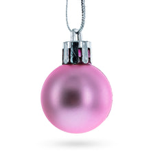 Load image into Gallery viewer, Set of 40 Pink Mini Ball Plastic Christmas Ornaments