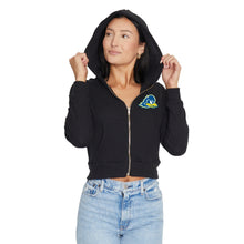 Load image into Gallery viewer, Delaware Blue Hens Waffle Knit Zip Up Hoodie