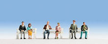 Load image into Gallery viewer, Noch 15242 HO Scale Seated Passengers w/Legs -- pkg(6)