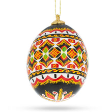 Load image into Gallery viewer, Chicken Size Blown Real Eggshell Ukrainian Easter Egg Pysanka Ornament