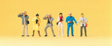 Load image into Gallery viewer, Preiser 14080 HO Scale Working People -- Standing Photographers pkg(6)