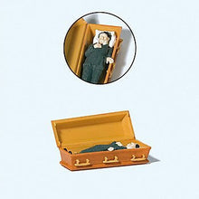 Load image into Gallery viewer, Preiser 29111 HO Scale Male Vampire Laying in Coffin