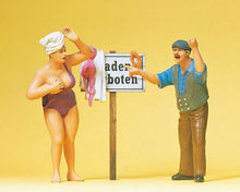 Load image into Gallery viewer, Preiser 45128 G Scale Pedestrians -- No Swimming
