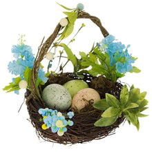 Load image into Gallery viewer, Set of 3 Easter Baskets with Eggs and Spring Flowers