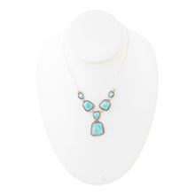 Load image into Gallery viewer, Earth and Sky Blue Turquoise Sterling Silver Necklace