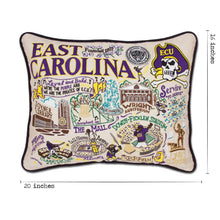 Load image into Gallery viewer, East Carolina University Collegiate Embroidered Pillow by CatStudio