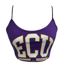 Load image into Gallery viewer, ECU Pirates Purple Spaghetti Tank