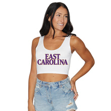 Load image into Gallery viewer, ECU Pirates White Crop Tank Top
