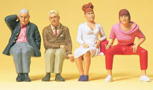 Load image into Gallery viewer, Preiser 45121 G Scale Pedestrians -- Seated Travellers #1