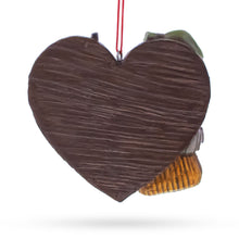 Load image into Gallery viewer, Let’s Go Fishing Heart Shape Fisherman Gear Resin Christmas Ornament