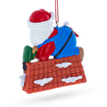 Load image into Gallery viewer, Roofing Handyman Santa Shingle All the Way Resin Christmas Ornament