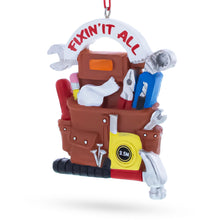 Load image into Gallery viewer, Fixin’ It All Tool Bag Handyman Resin Christmas Ornament