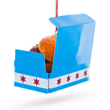 Load image into Gallery viewer, Classic Chicago Style Hot Dog Resin Christmas Ornament