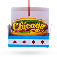 Load image into Gallery viewer, Classic Chicago Style Hot Dog Resin Christmas Ornament