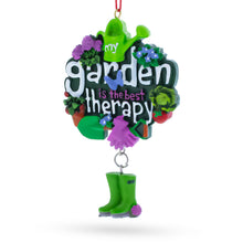 Load image into Gallery viewer, My Garden is the Best Therapy Resin Christmas Ornament
