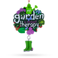 Load image into Gallery viewer, My Garden is the Best Therapy Resin Christmas Ornament