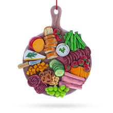 Load image into Gallery viewer, Gourmet Charcuterie Platter Resin Christmas Ornament