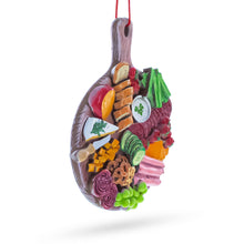 Load image into Gallery viewer, Gourmet Charcuterie Platter Resin Christmas Ornament