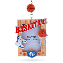 Load image into Gallery viewer, Basketball All Star Memory Photo Frame Resin Christmas Ornament