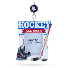 Load image into Gallery viewer, Hockey All Star Photo Frame Resin Christmas Ornament