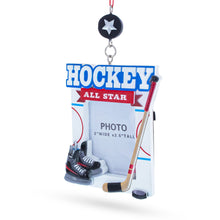 Load image into Gallery viewer, Hockey All Star Photo Frame Resin Christmas Ornament