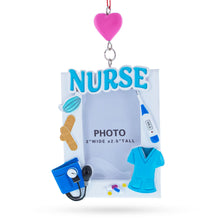 Load image into Gallery viewer, Nurse Photo Frame Resin Christmas Ornament