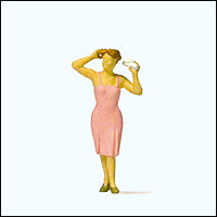 Load image into Gallery viewer, Preiser 28120 HO Scale People Working -- Styling Her Hair