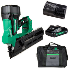 Load image into Gallery viewer, Metabo HPT NR1890DRSTM 18V MultiVolt™ Cordless 21 Degree 3-1/2" Plastic Strip Framing Nailer