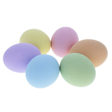 Load image into Gallery viewer, 6 Miniature Pastel Ceramic Eggs 1.27 Inches