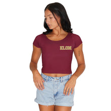 Load image into Gallery viewer, Elon Maroon Babydoll Tee