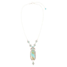 Load image into Gallery viewer, Emile Sterling Silver and Blue Turquoise Pendant Necklace
