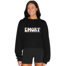 Load image into Gallery viewer, Emory Black Retro Crewneck