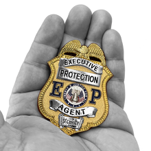 Load image into Gallery viewer, BL2-012A Large 2.75 inch full size Executive Protection Agent Security Officer Enforcement Uniform Wallet Pin