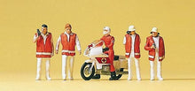 Load image into Gallery viewer, Preiser 10100 HO Scale Emergency Personnel -- Emergency Doctors w/Motorcycle