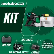 Load image into Gallery viewer, Metabo HPT VB3616DAM 36V MultiVolt Portable Rebar Bender/Cutter (4.0Ah x 2)
