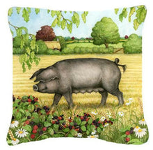 Load image into Gallery viewer, Pigs Bramble in Berries Canvas Decorative Pillow CDCO0376PW1414