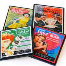 Load image into Gallery viewer, Funny, retro (and dubious) Advice for Women Coasters