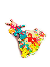 Load image into Gallery viewer, Easter Egg Girl &amp; Friends Brooch