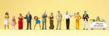 Load image into Gallery viewer, Preiser 10554 HO Scale Pedestrians -- Birthday Party Goers pkg(12)