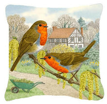 Load image into Gallery viewer, European Robin by Sarah Adams Canvas Decorative Pillow ASAD0684PW1414