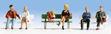Load image into Gallery viewer, Noch 15530 HO Scale Seated People -- Set #1 pkg(6)