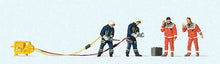 Load image into Gallery viewer, Preiser 10625 HO Scale Firemen Rescue -- 4 Figures w/Shears &amp; Spreaders