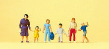 Load image into Gallery viewer, Preiser 14041 HO Scale Pedestrians -- Walking Women w/Children pkg(6)