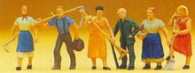 Load image into Gallery viewer, Preiser 14040 HO Scale Working People -- Farm Workers pkg(6)