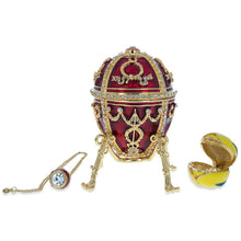 Load image into Gallery viewer, 1895 Rosebud Royal Imperial Metal Easter Egg