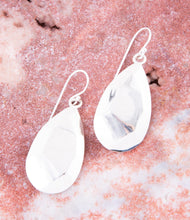 Load image into Gallery viewer, Faceted Sterling Silver Drop Earrings