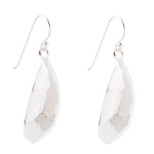 Load image into Gallery viewer, Faceted Sterling Silver Drop Earrings