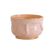 Load image into Gallery viewer, Face Vase with 22K Gold Accent